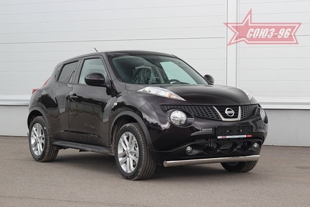 Защита переднего бампера труба овальная 75х42, Nissan Juke (2010-2014) NJUK.48.1522