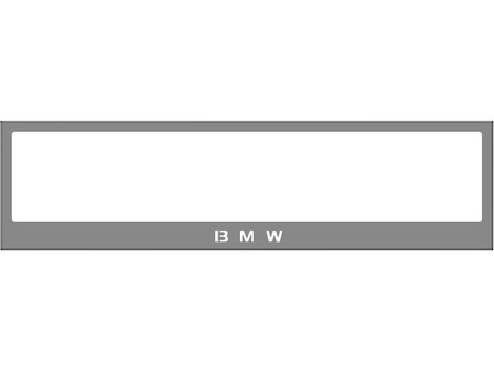 Рамка номерного знака ТСС с вырезом для BMW 3 Series (1991-1991) RN1BMW