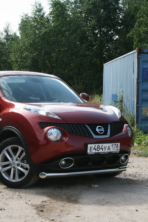 Защита переднего бампера d76 одинарная Nissan Juke (2010-2014) NJUK.48.1338