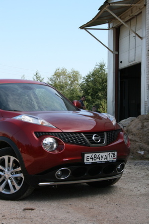 Защита переднего бампера d42 одинарная Nissan Juke (2010-2014) NJUK.48.1340