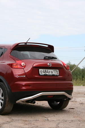 Защита заднего бампера волна d 60 Nissan Juke (2010-2014) NJUK.75.1351