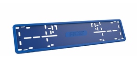 Рамка номерного знака силиконовая синяя RCS