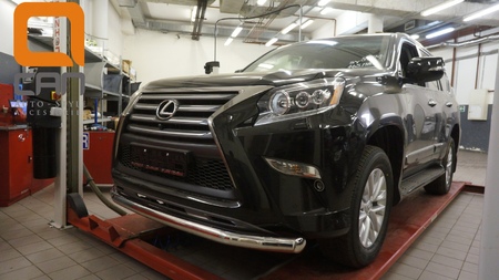 Защита переднего бампера - труба одинарная Lexus GX460 (2014-2019) LE46.33.4602