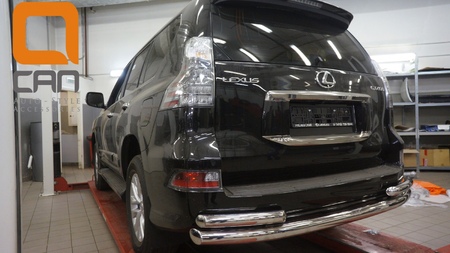 Защита заднего бампера - труба с уголками Lexus GX 460 (2014-2019) LE46.55.4603