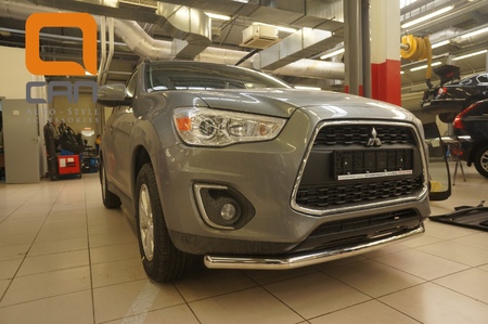 Защита переднего бампера - труба одинарная MITSUBISHI ASX (2012-2019) MIAS.33.6009