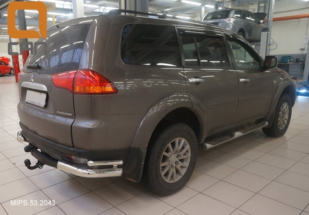 Защита заднего бампера - уголки MITSUBISHI Pajero sport (2008-2014) MIPS.53.2043