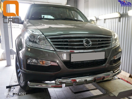 Защита переднего бампера Ssang Young Rexton (2001-2008); (2008-2015) SYRE.33.4092