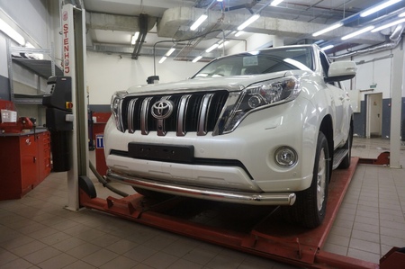 Защита переднего бампера - одинарная Toyota Land Cruiser Prado 150 (2013-2017) TOC5.33.3384