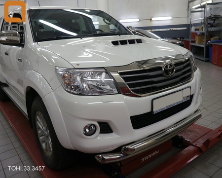 Защита переднего бампера - двойная Toyota Hilux (2011-2015) TOHI.33.3457