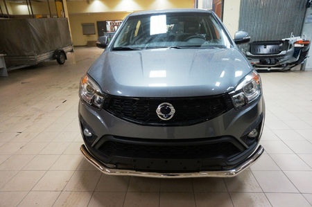 Защита переднего бампера - труба одинарная SsangYong New Actyon (2011-2018) SYKO.33.4071