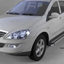 Пороги алюминиевые Brillant Silver для SsangYong Kyron (2005-2015)