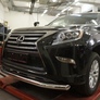 Защита переднего бампера - труба одинарная Lexus GX460 (2014-2019)