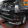 Защита заднего бампера - уголки Lexus GX 460 (2014-2019)