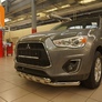 Защита переднего бампера - двойная с коробочками MITSUBISHI ASX (2012-2019)