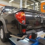 Защита заднего бампера - уголки MITSUBISHI L200 (2014-2015)