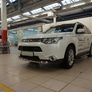 Защита переднего бампера - труба одинарная MITSUBISHI Outlander III (2012-2014)