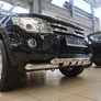 Защита переднего бампера - двойная с коробочками MITSUBISHI Pajero 4 (2011-2014)