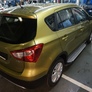 Пороги алюминиевые (Sapphire) Suzuki SX4 (2013-2021)