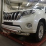 Защита переднего бампера - двойная с коробочками Toyota Land Cruiser Prado 150 (2013-2017)