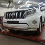 Защита переднего бампера - двойная Toyota Land Cruiser Prado 150 (2013-2017)