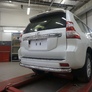 Защита заднего бампера - труба одинарная Toyota Land Cruiser Prado 150 (2009-2017)