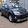 Защита переднего бампера - двойная с коробочками Toyota RAV 4 (2013-2015)