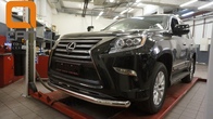 Защита переднего бампера - труба одинарная Lexus GX460 (2014-2019)