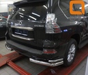 Защита заднего бампера - уголки Lexus GX 460 (2014-2019)