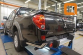 Защита заднего бампера - уголки MITSUBISHI L200 (2014-2015)