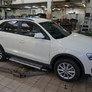 Пороги алюминиевые (Brillant) серебро Audi Q3 (2011-2019)