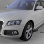 Пороги алюминиевые (Topaz) Audi Q5 (2008-2019)
