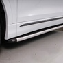 Пороги алюминиевые с пластиковой накладкой Audi Q8 (2018-2025)