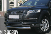 Защита переднего бампера d 60 Audi Q7 (2005-2009)