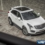 Пороги алюминиевые Black Cadillac XT5 (2016-2020)