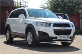 Защита переднего бампера труба d60/42 двойная Premium,Chevrolet Captiva (2012-2019)