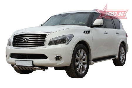 Защита переднего бампера мини d76 низкая Infiniti QX56 (2010-2014) INQX.56.1264