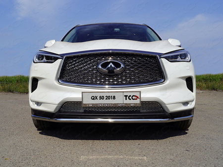 Решетка радиатора верхняя (лист) Infiniti QX 50 (2018-2024) INFQX5018-13
