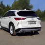 Защита заднего бампера (уголки) 42,4 мм Infiniti QX50 (2018-2024)