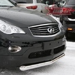 Защита переднего бампера d76 (труба) Infiniti EX (2007-2014)