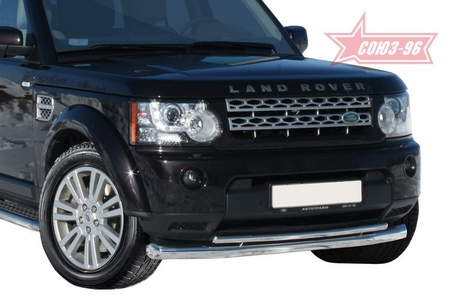 Защита переднего бампера d76/42 двойная Land Rover Discovery IV (2009-2019) LRDV.48.1244