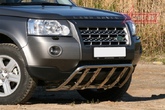 Защита передняя мини d42 с элементами из профиля Land Rover Freelander II (2006-2010)