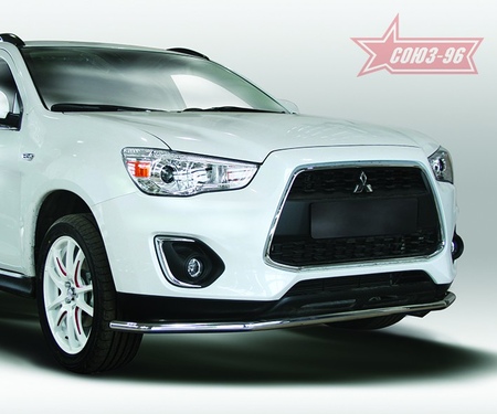 Защита переднего бампера труба d42 Premium, Mitsubishi ASX (2012-2019) MASX.48.1671