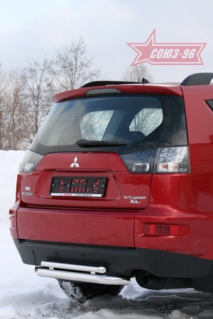 Защита задняя двойная 60х42  Mitsubishi Outlander XL (2010-2012) MIOU.75.1041