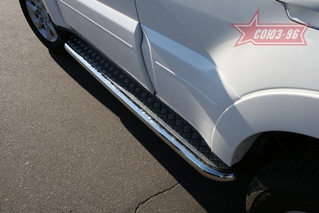 Пороги с листом d60 (для а/м без штатных порогов) Mitsubishi Pajero IV (2006-2011) MIPJ.82.0795
