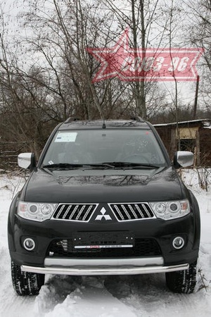 Защита переднего бампера d60 труба Mitsubishi Pajero Sport (2008-2014) MIPS.48.0776