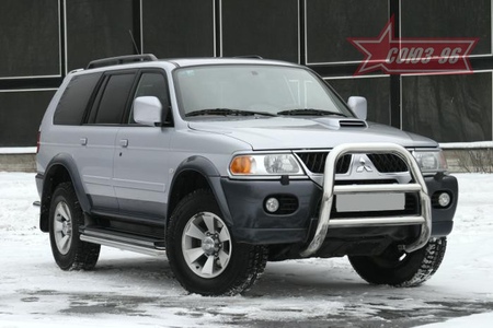 Защита передняя мини d76 Mitsubishi Pajero Sport (1998-2008) MIPS.55.0125