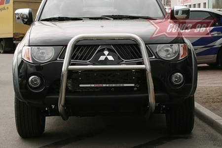 Защита передняя мини d60 высокая Mitsubishi L200 (2007-2014) MITL.55.0444