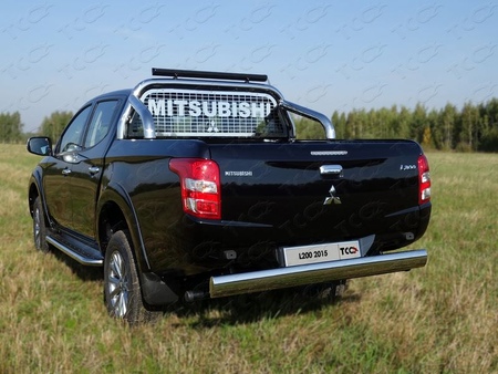 Защита заднего бампера центральная 120х60 мм Mitsubishi L200 (2019-2024) MITL20019-45