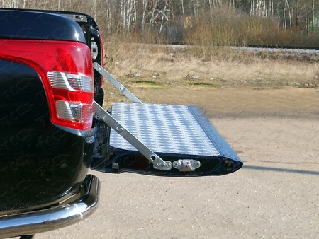 Защитный алюминиевый вкладыш в кузов (борт) Mitsubishi L200 (2019-2024) MITL20019-48