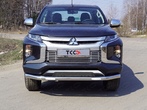 Защита передняя нижняя с ДХО 76,1 мм Mitsubishi L200 (2019-2024)